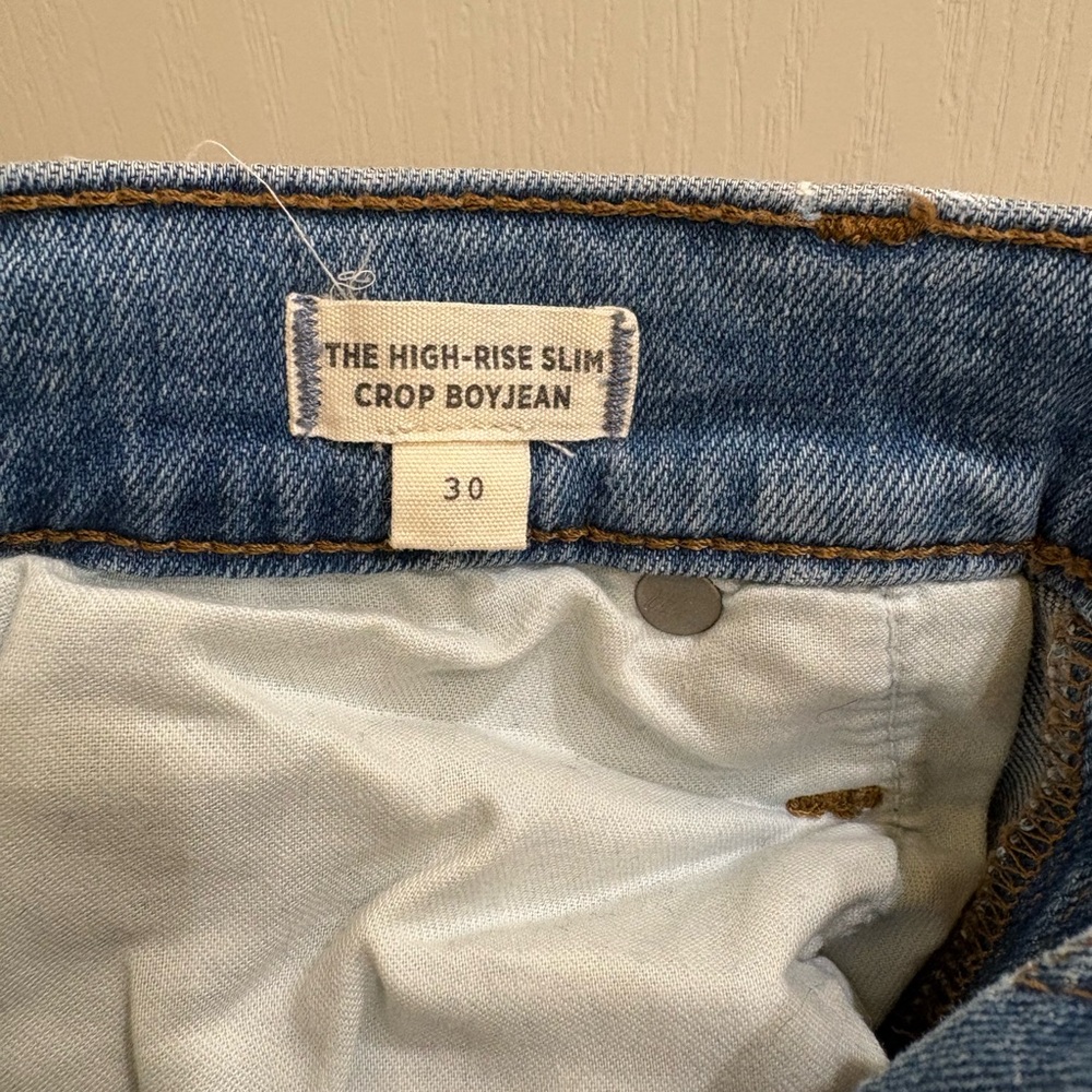 Madewell High-Rise Slim Crop Boyjean - Picture 6 of 6